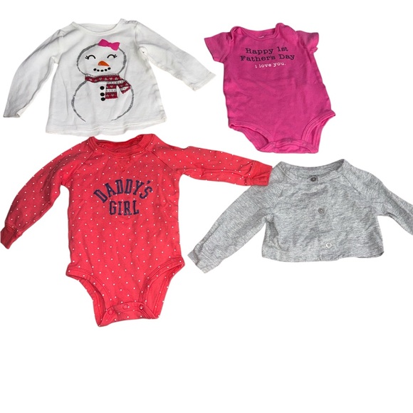 9 Months Carters Colorful Baby Girl Clothing Set Bundle (16 Pieces) - Picture 4 of 6